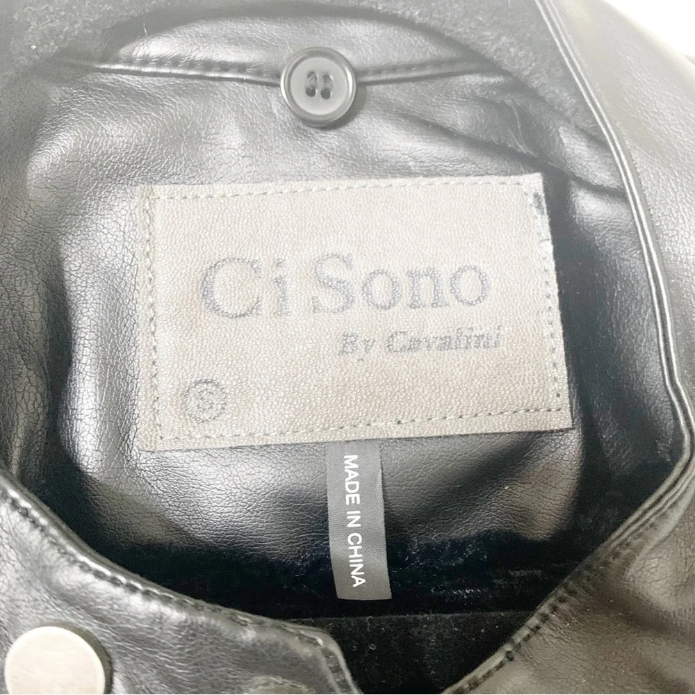 Ci Sono faux leather bomber jacket size small - Picture 4 of 5